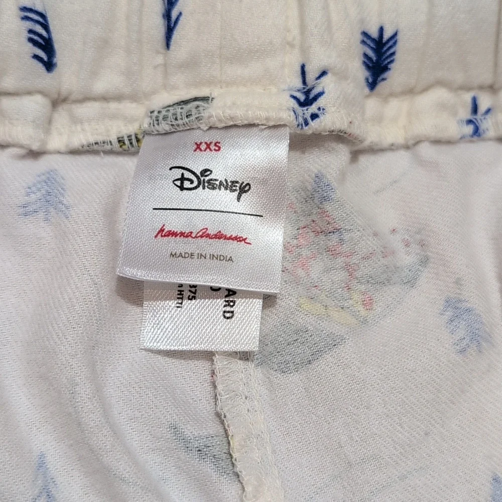 Hanna Anderson Mickey Mouse Holiday Pajama 100% Cotton Flannel Set Size XXS - Picture 12 of 14